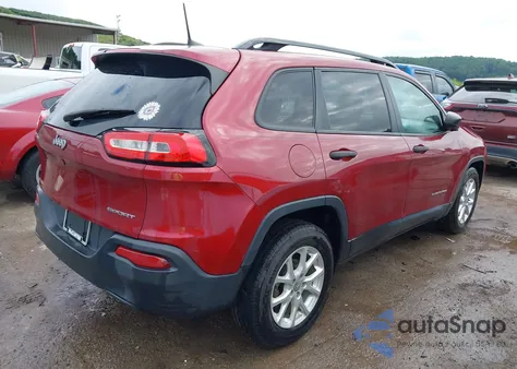 2016 Jeep Cherokee Sport из США, поврежденный, VIN 1C4PJLAB8GW207563